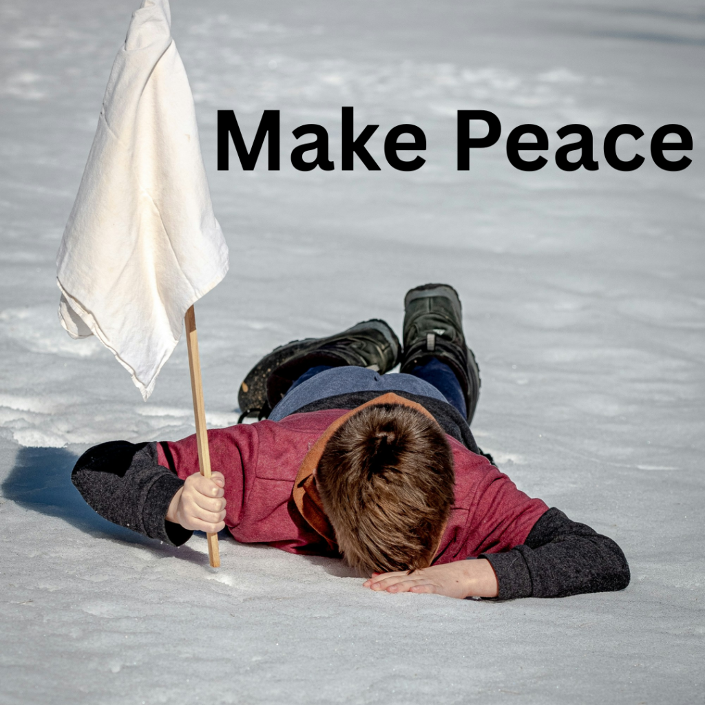 Raising a White Flag for Peace