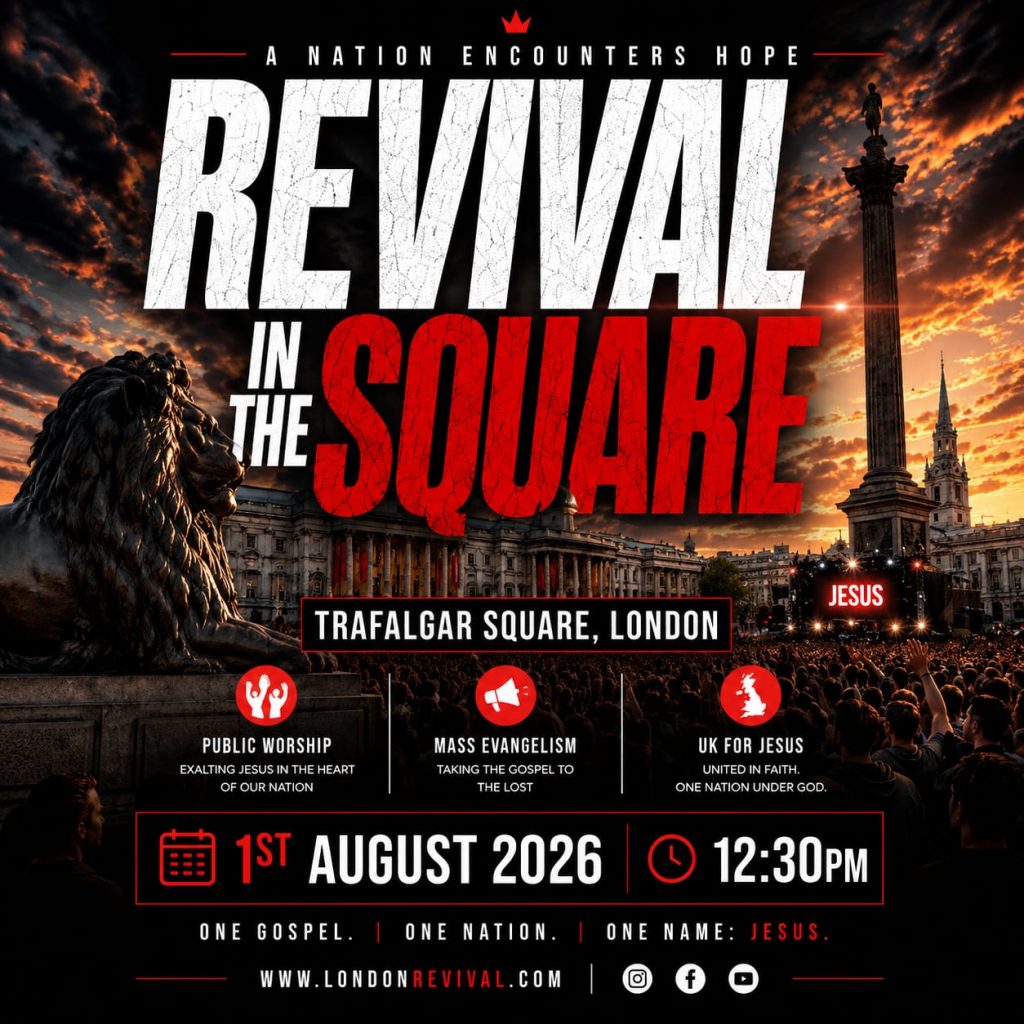 Christian Event at Trafalgar Square, London